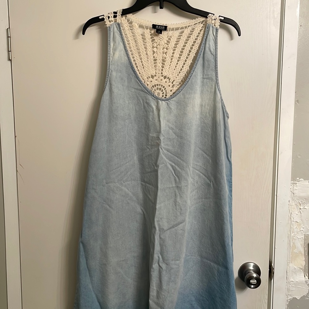 Denim summer swing dress